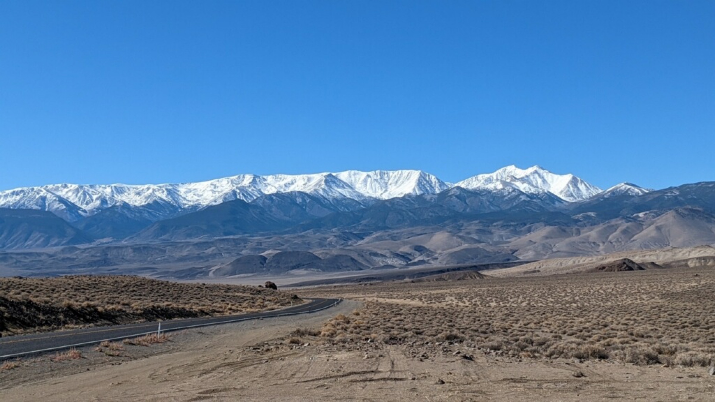 The White Mountains in October, near the property